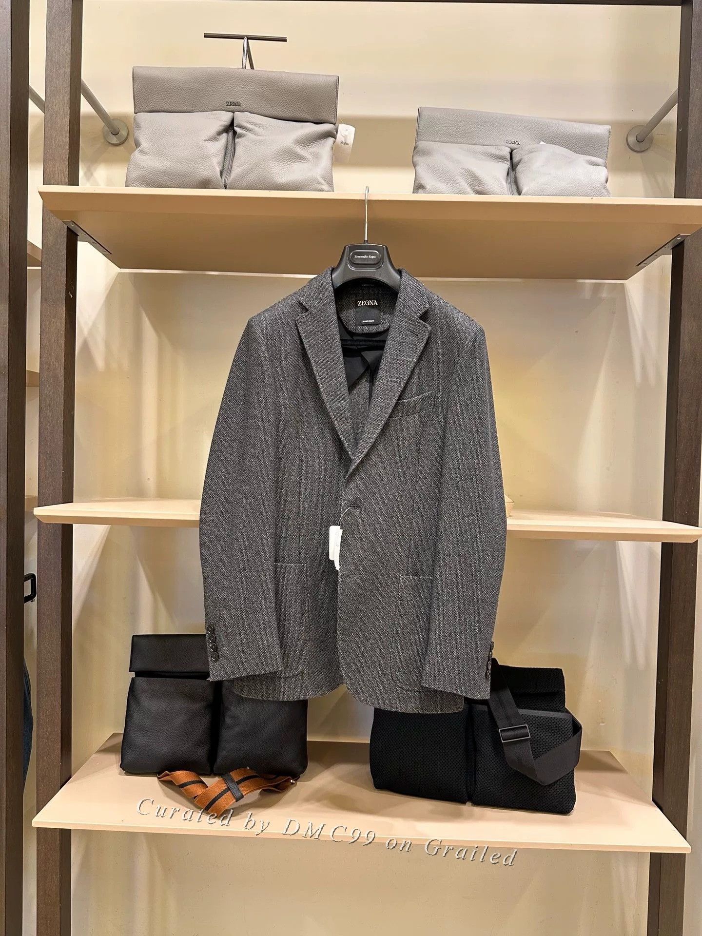 Ermenegildo Zegna Zegna Men's Gray Blazer Size US M / EU 48-50 / 2 - 1 Thumbnail