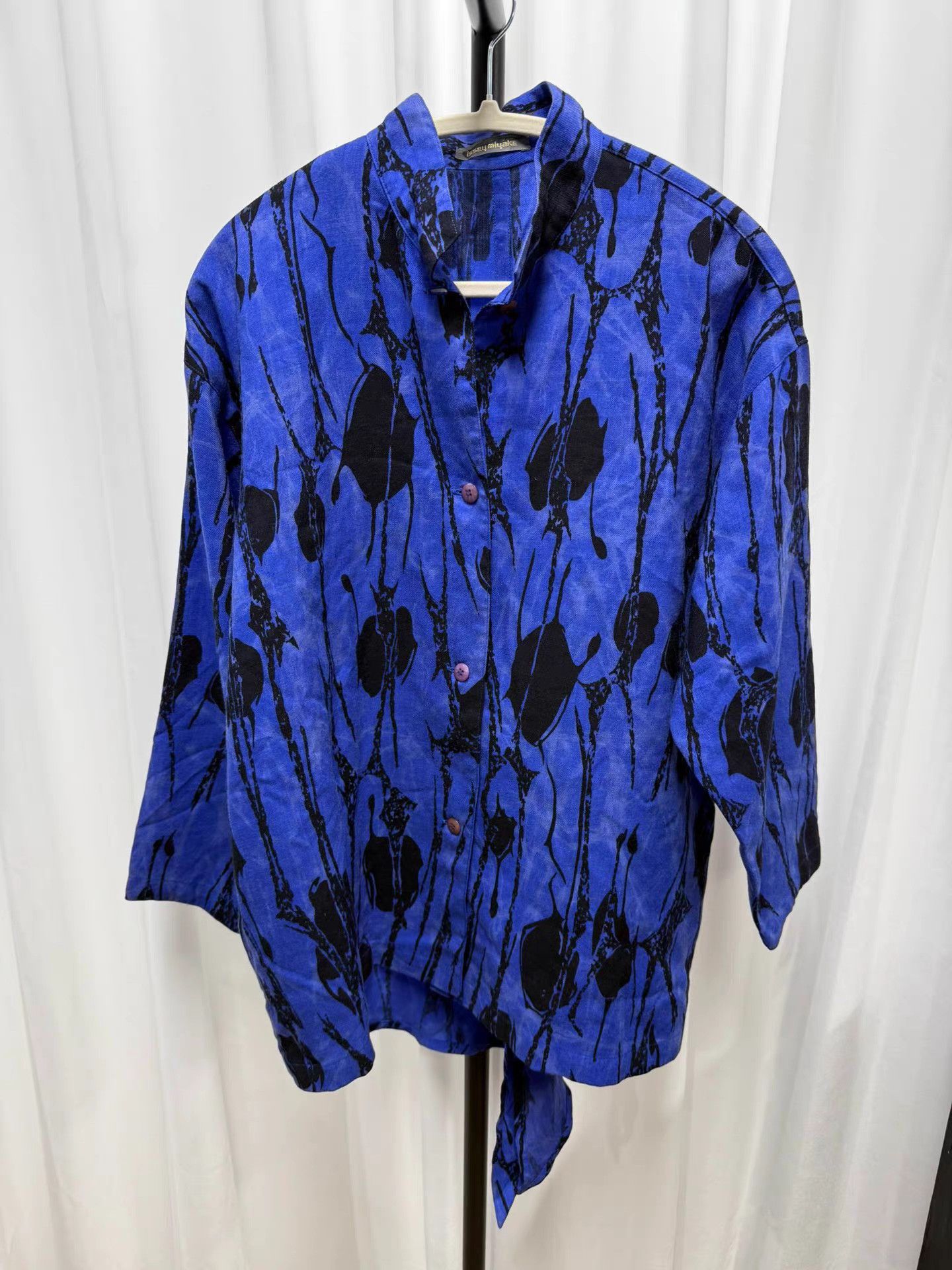 Issey Miyake Issey miyake Tie-Dye Print Asymmetric Hem Shirt K20 Size US XXL / EU 58 / 5 - 1 Thumbnail