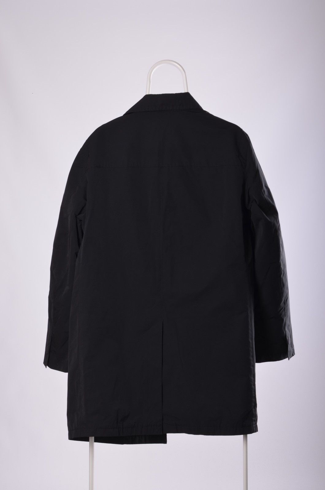 Prada Vintage Prada Milano Nylon Cotton Leather Long Coat Button Size US M / EU 48-50 / 2 - 6 Thumbnail