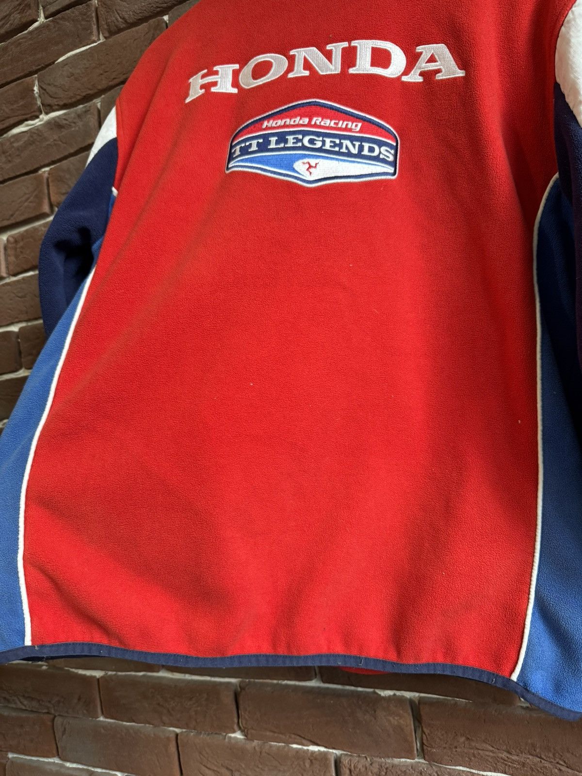 Honda Vintage Y2k Racing Red Fleece Honda Streetwear Rare M Drip Size US M / EU 48-50 / 2 - 9 Thumbnail
