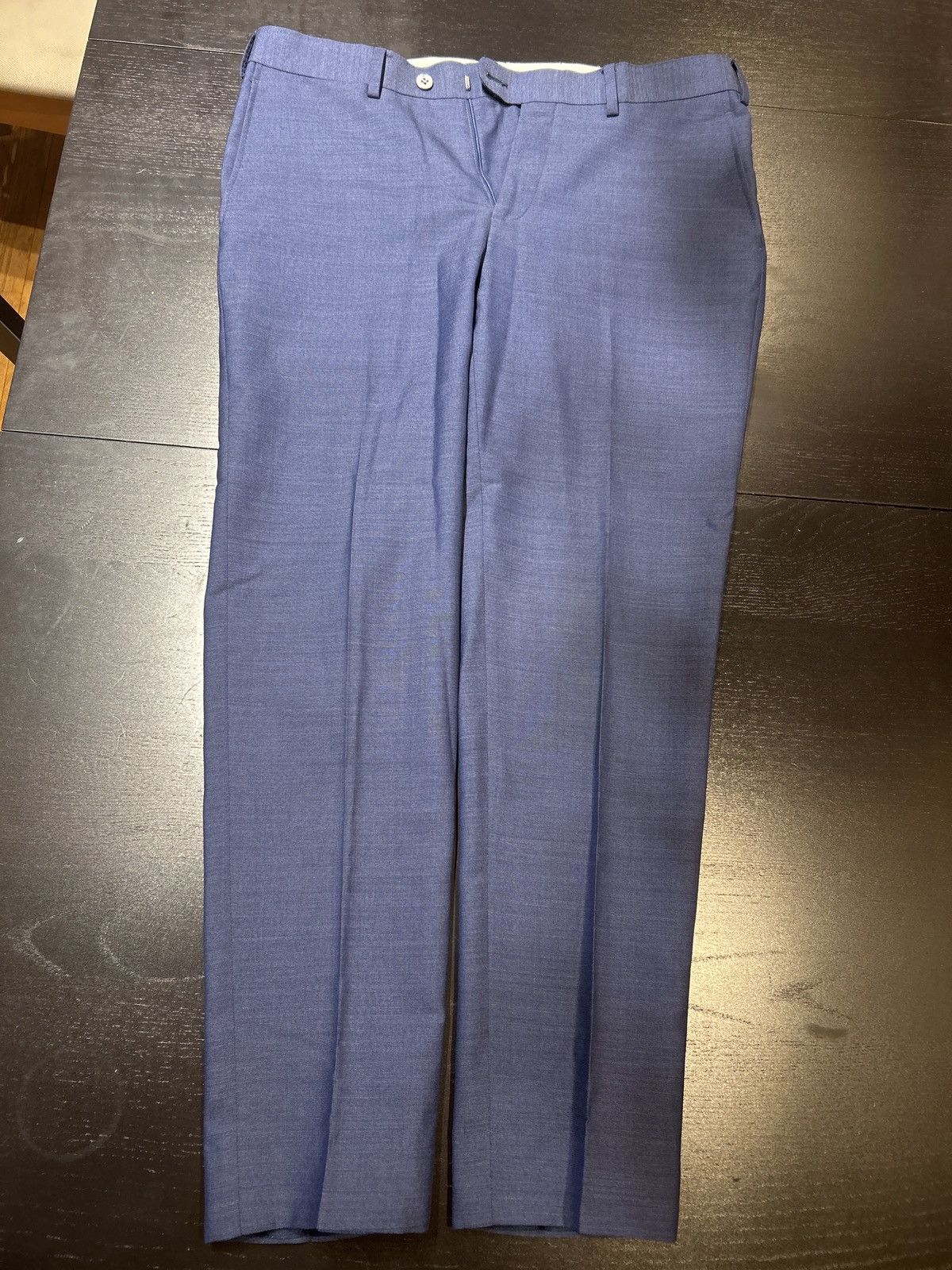 Suitsupply × Vitale Barberis Canonico Suitsupply men’s full blue suit- jacket and trousers Size 36S - 2 Thumbnail
