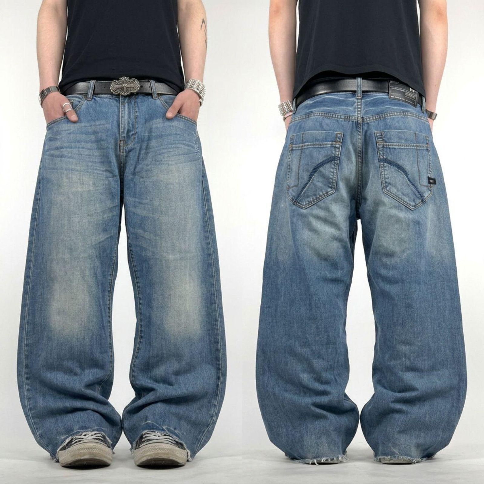 JNCO × Rocawear × Vintage Vintage y2k faded baggy archive rocawear stonewash rare jean Size US 38 / EU 54 - 1 Thumbnail