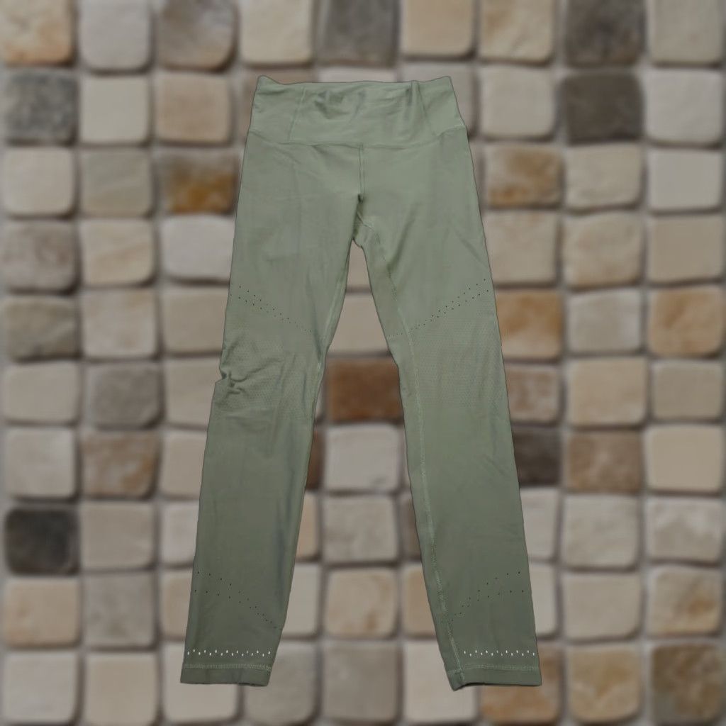 Lululemon VINTAGE Lululemon Leggings Womens 10 Green Running Pilling Size 32" / US 10 / IT 46 - 1 Thumbnail