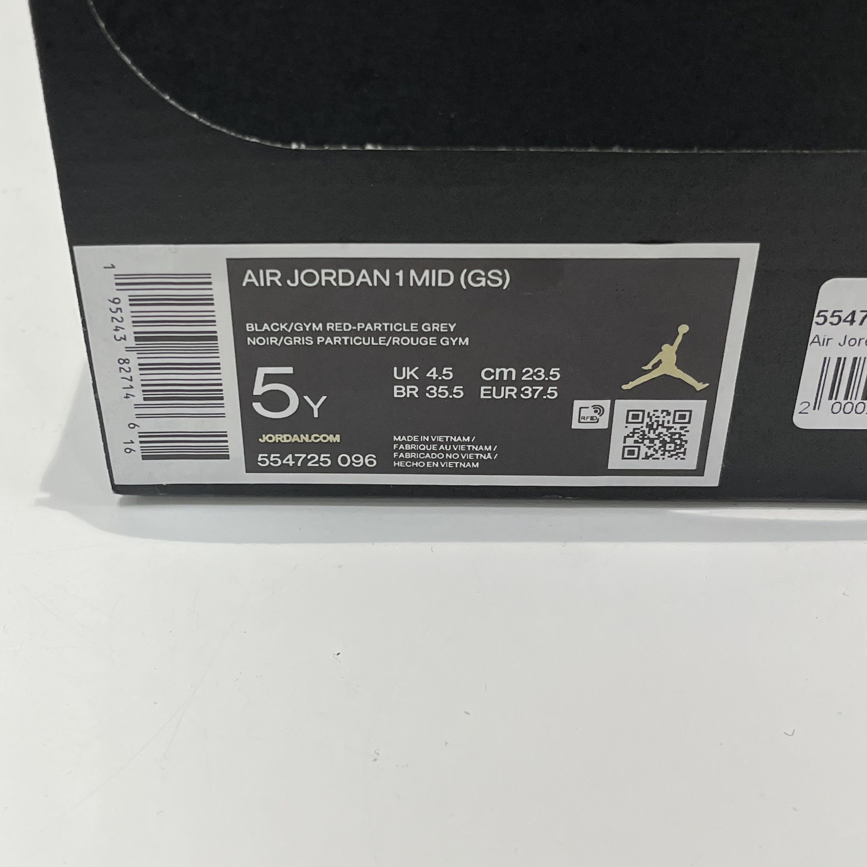 Nike Air Jordan 1 Mid Shodow Red (GS) Size US 5 / EU 37 - 8 Thumbnail