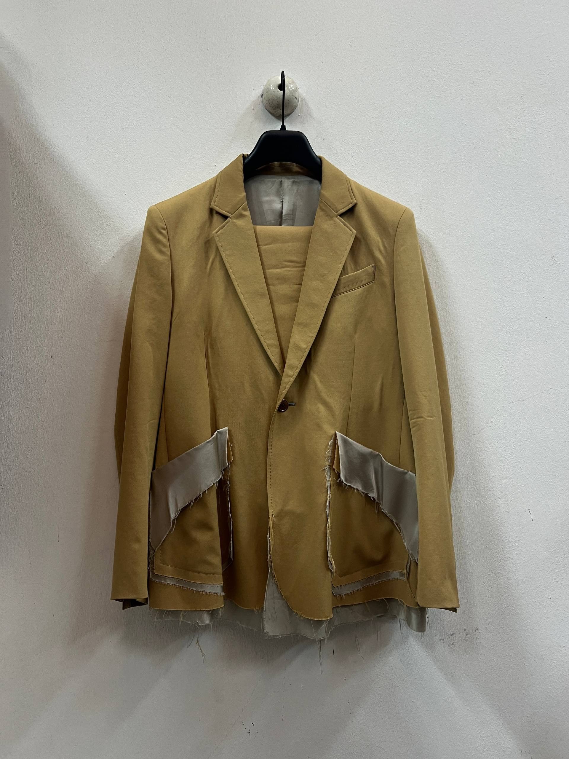 Sulvam SET OF 2 SS19 Sulvam Raw Hem Two Piece Suit Blazer Size US M / EU 48-50 / 2 - 2 Thumbnail