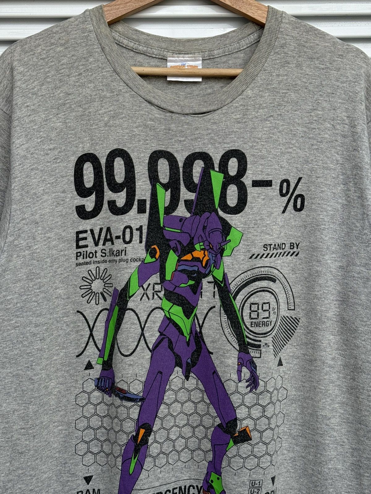 Cartoon Network Vintage Evangelion EVA-01 / Akira Sailormoon Berzerk Anime Size US XL / EU 56 / 4 - 3 Thumbnail