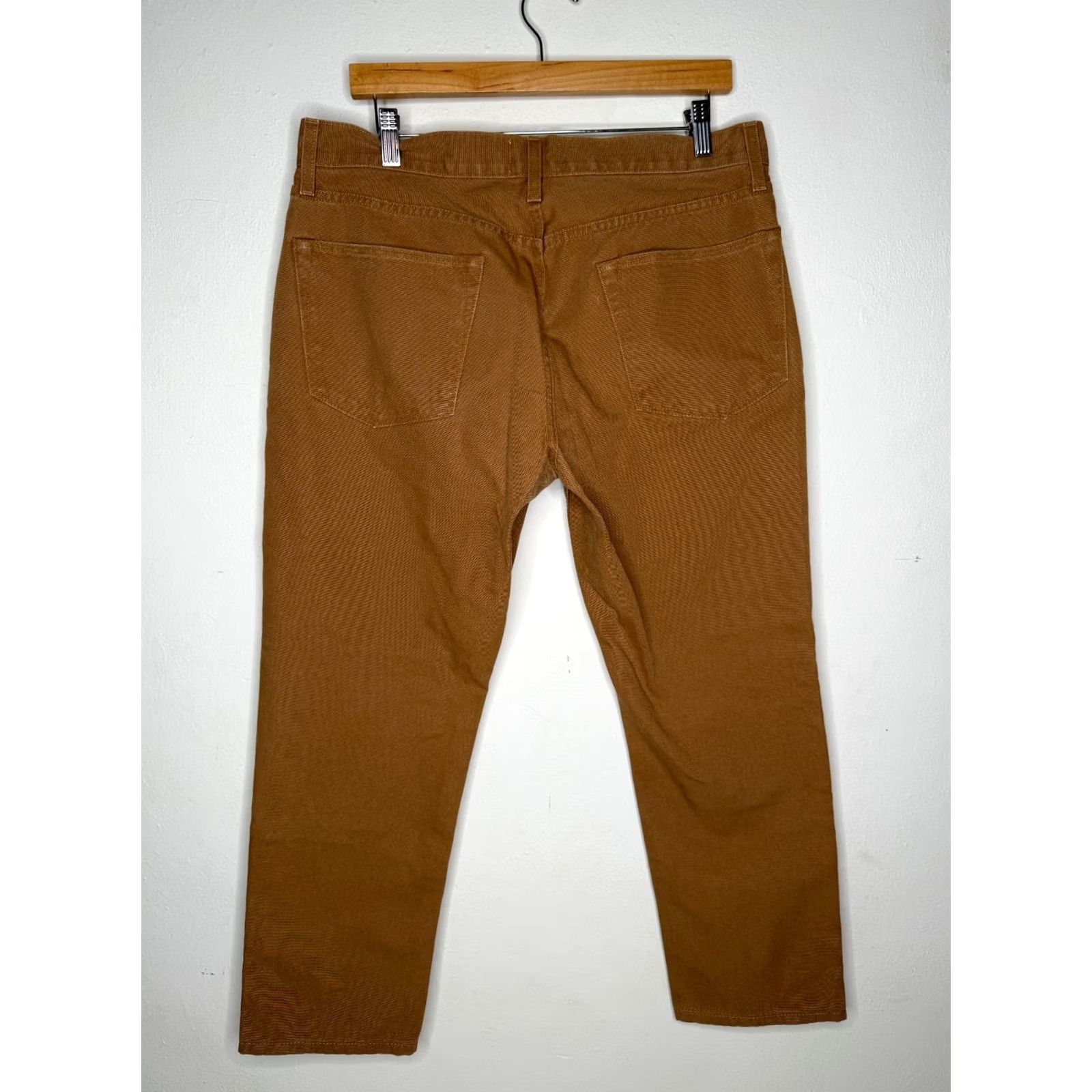 Sid Mashburn Sid Mashburn Pants Mens 34x27 Straight Cotton Canvas 5-Pocket Button Fly Brown Vintage No Size US 34 / EU 50 - 7 Thumbnail