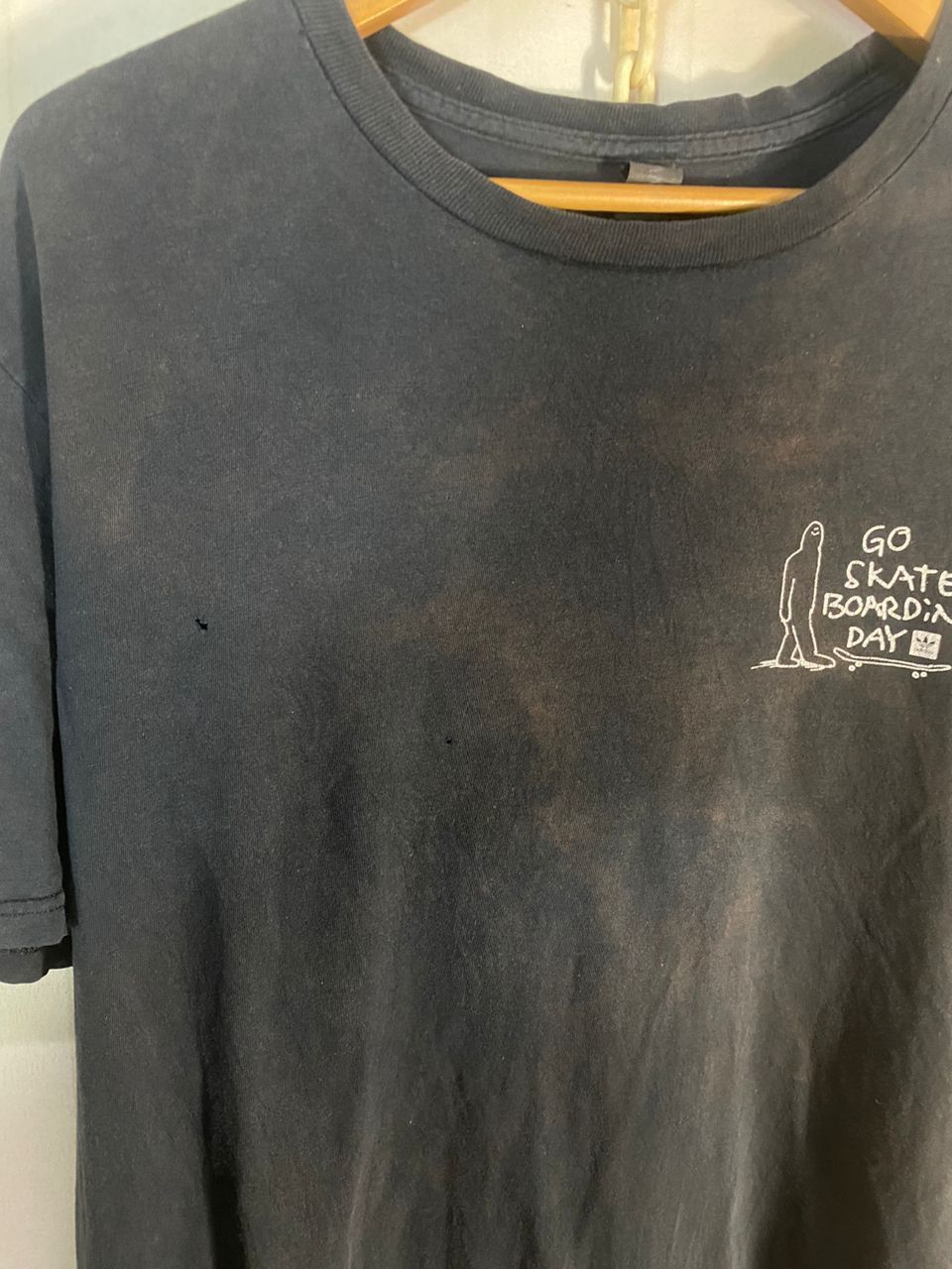 Anvil “Go skate boarding day” distressed tshirt by anvil Size US M / EU 48-50 / 2 - 8 Thumbnail