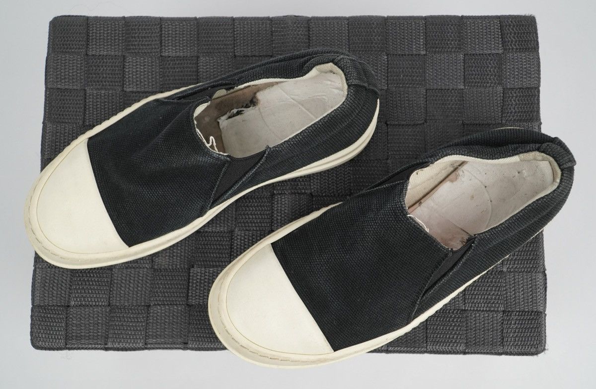 Rick Owens × Rick Owens Drkshdw Rick Owens Drkshdw - Canvass Boat Slip on - Black Size US 5.5 / IT 35.5 - 6 Thumbnail