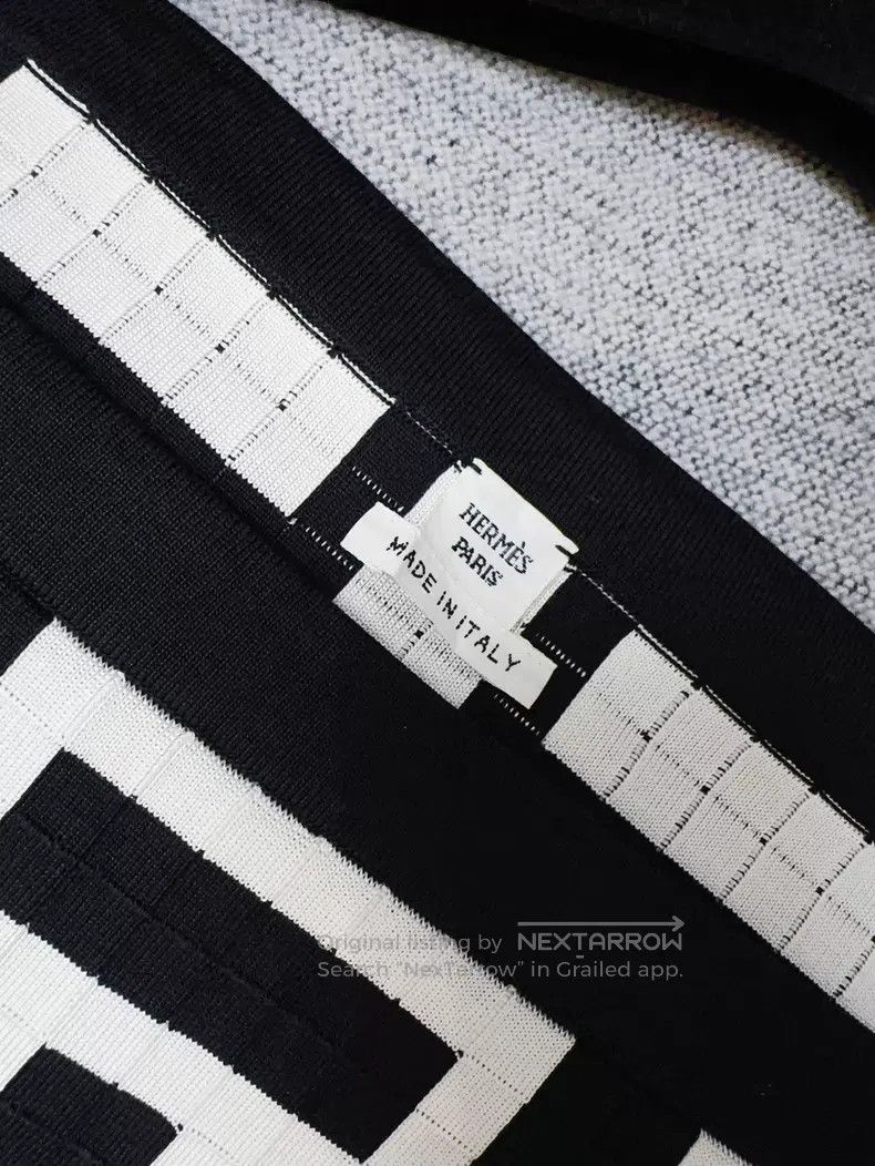 Hermes Hermes Black and white knitted strapless dress Size XS / US 0-2 / IT 36-38 - 5 Thumbnail
