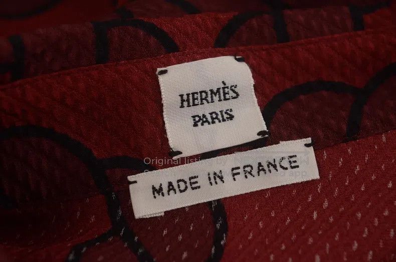 Hermes Hermes Color-blocked mulberry silk shirt Size XS / US 0-2 / IT 36-38 - 3 Thumbnail