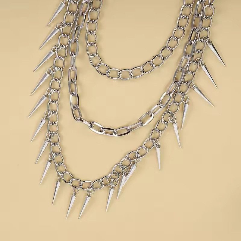 Jewelry Punk Rock Belts Chain Metal Pants Size ONE SIZE - 4 Thumbnail