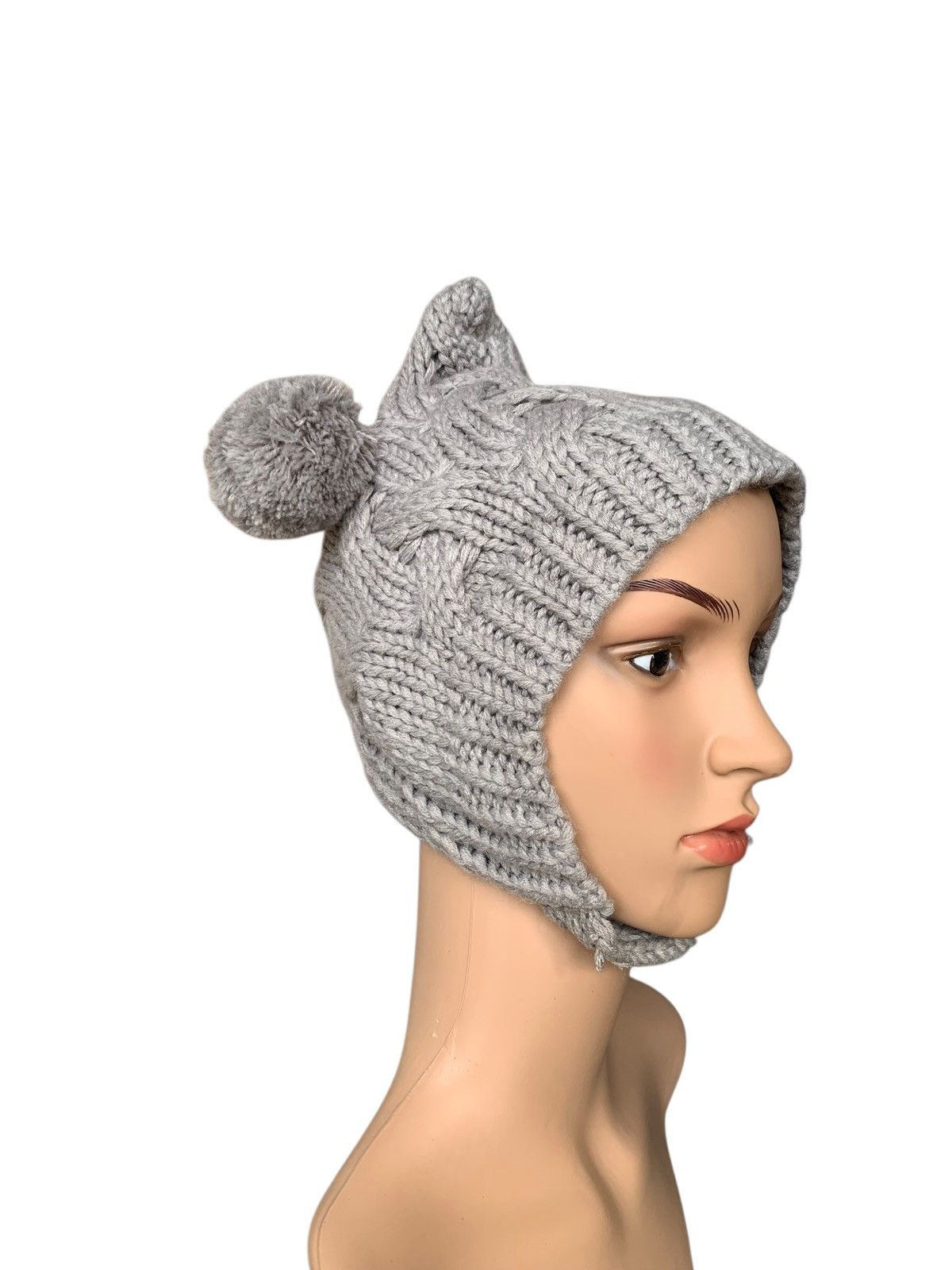 Japanese Brand × Kapital × Vintage Women Hat Cat Ear Crochet Braided Knitt By Hand made Size ONE SIZE - 8 Thumbnail