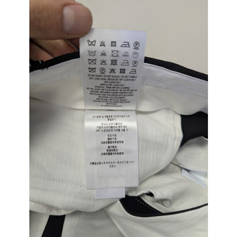 Burberry o1rshd1 Straight-Fit Tapered Tailored Trousers Pant in Black Size US 30 / EU 46 - 18 Thumbnail
