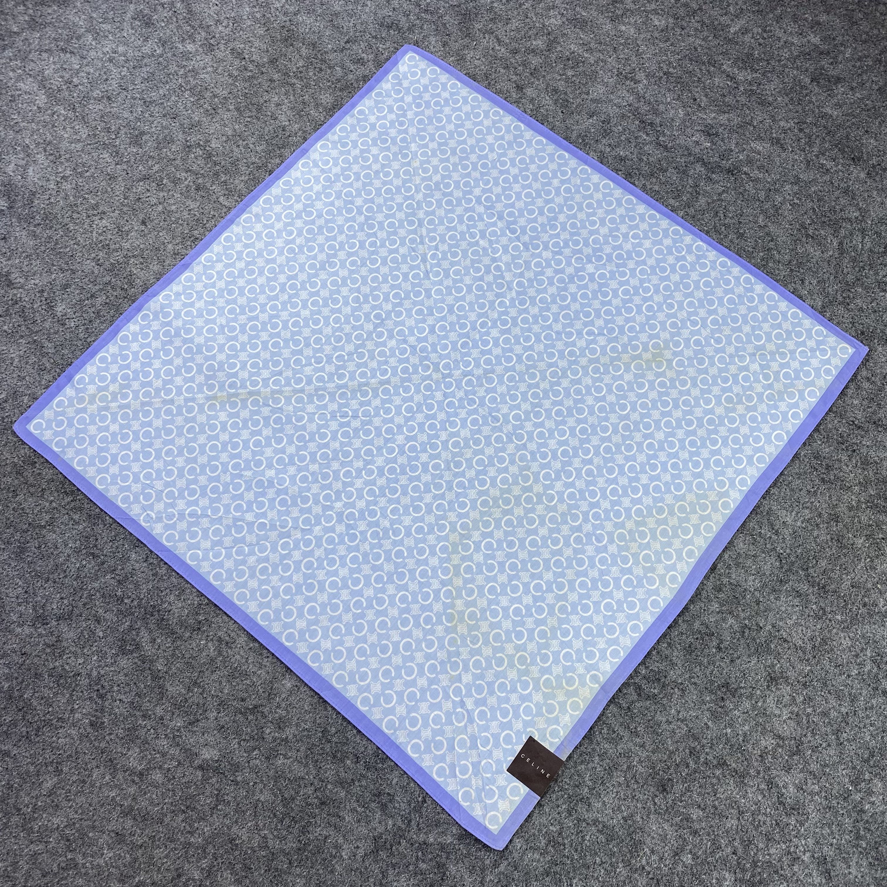 Celine × Vintage Celine Handkerchief / Bandana / Neckerchief / Headscarf-B951 Size ONE SIZE - 4 Thumbnail
