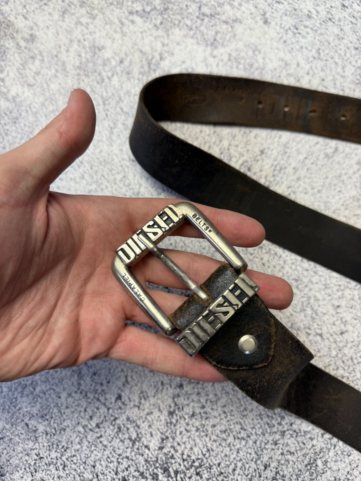 Diesel Vintage Diesel Belts Leather Japanese Brand Y2K streetwear Size ONE SIZE - 6 Thumbnail
