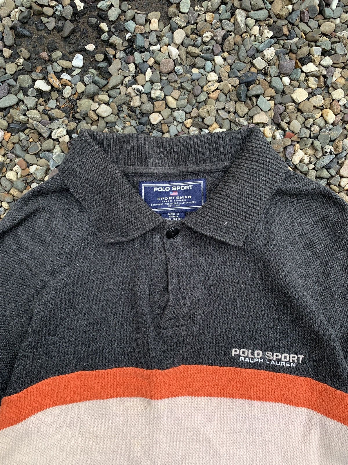 Polo Ralph Lauren Polo Sportsman Ralph Lauren Striped Longsleeve Rugby Shirt Size US M / EU 48-50 / 2 - 6 Thumbnail