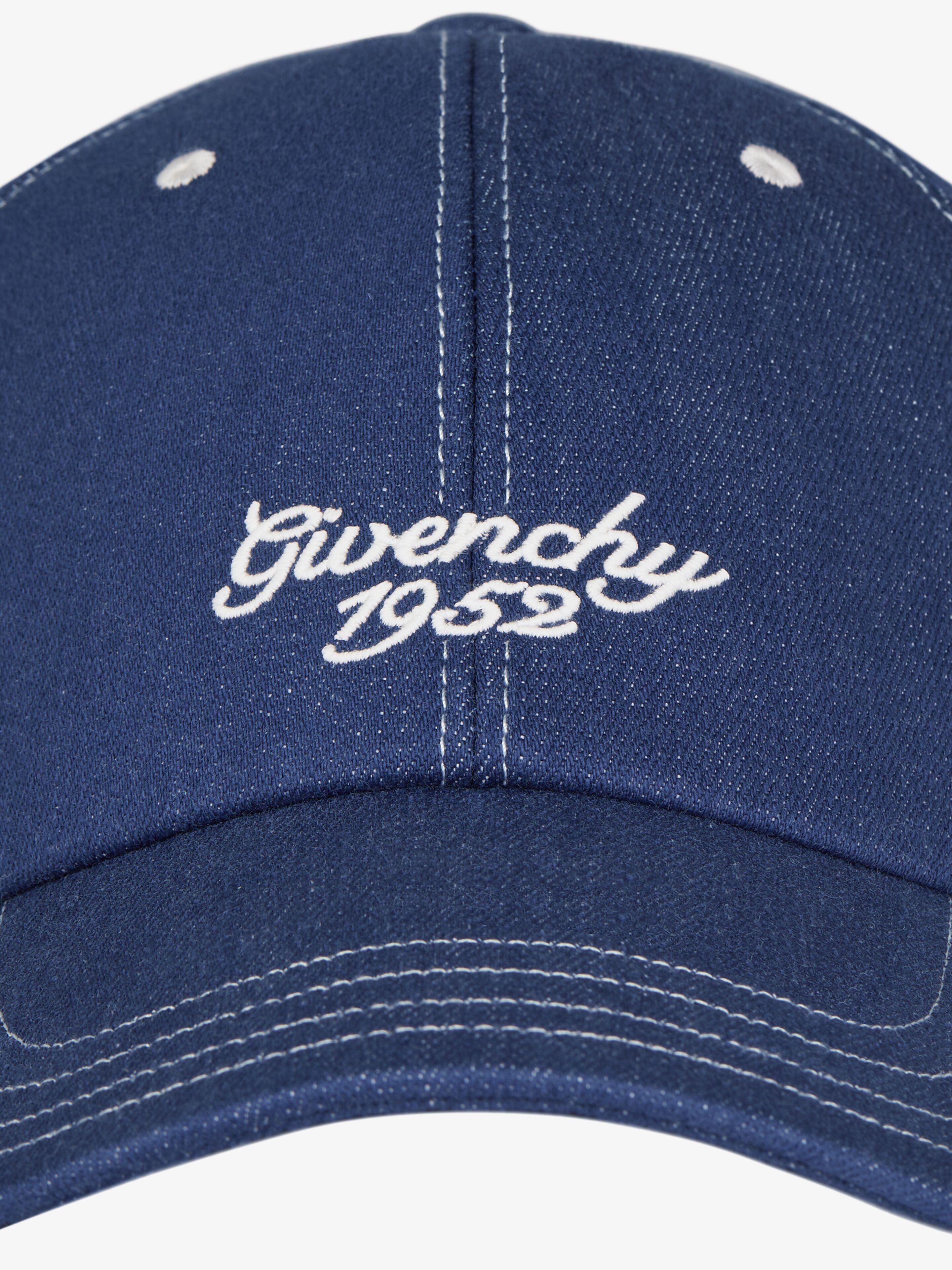 Givenchy os11x1225 Size: OS / Embroidered Hat / Cap in Denim in Blue Size ONE SIZE - 3 Thumbnail