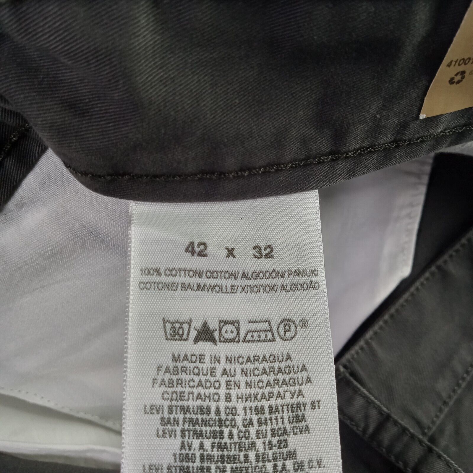 Dockers Dockers D3 Classic Fit Cargo Pants Men's 42x32 Gray Cotton Size US 42 / EU 58 - 6 Thumbnail