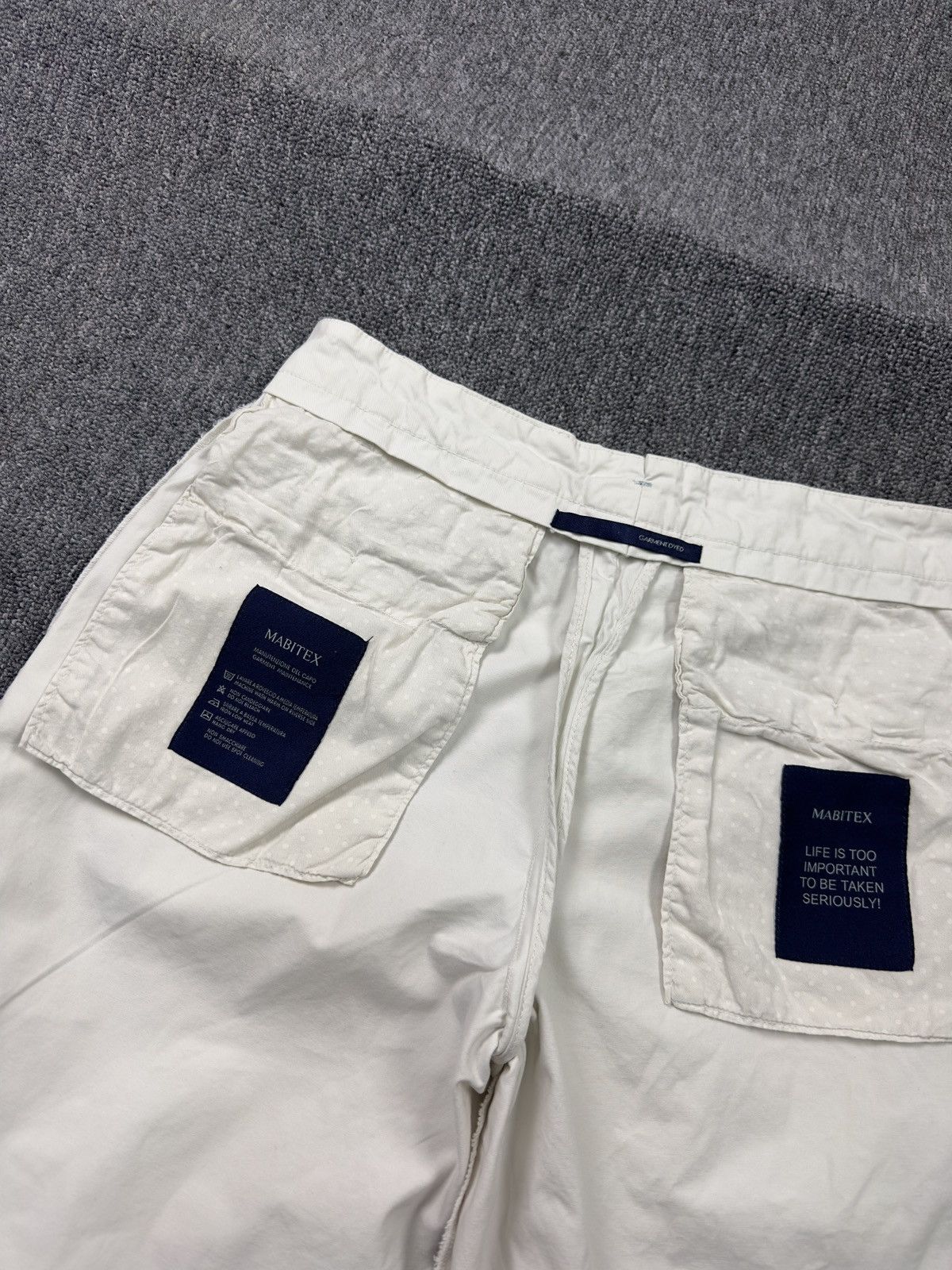 Other Mabitex Germent Dyed Chino White Cotton Shorts Size US 30 / EU 46 - 12 Thumbnail