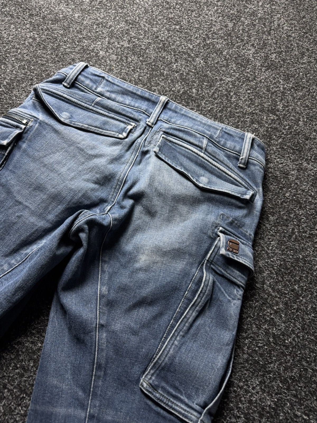 G-Star Avant Garde Japanese G-Star RAW 3D Utility Cargo Jeans W30 Size US 30 / EU 46 - 15 Thumbnail