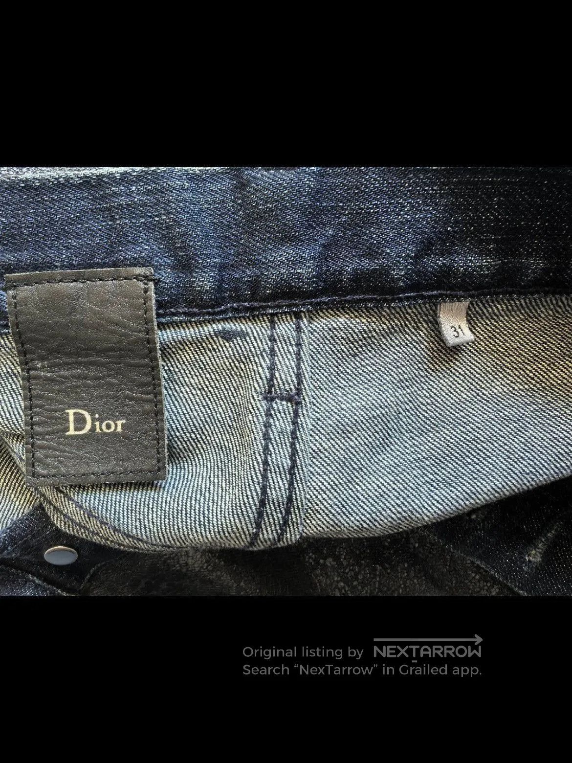 Dior Dior Homme Waxed Vintage Denim. Size US 31 - 6 Thumbnail