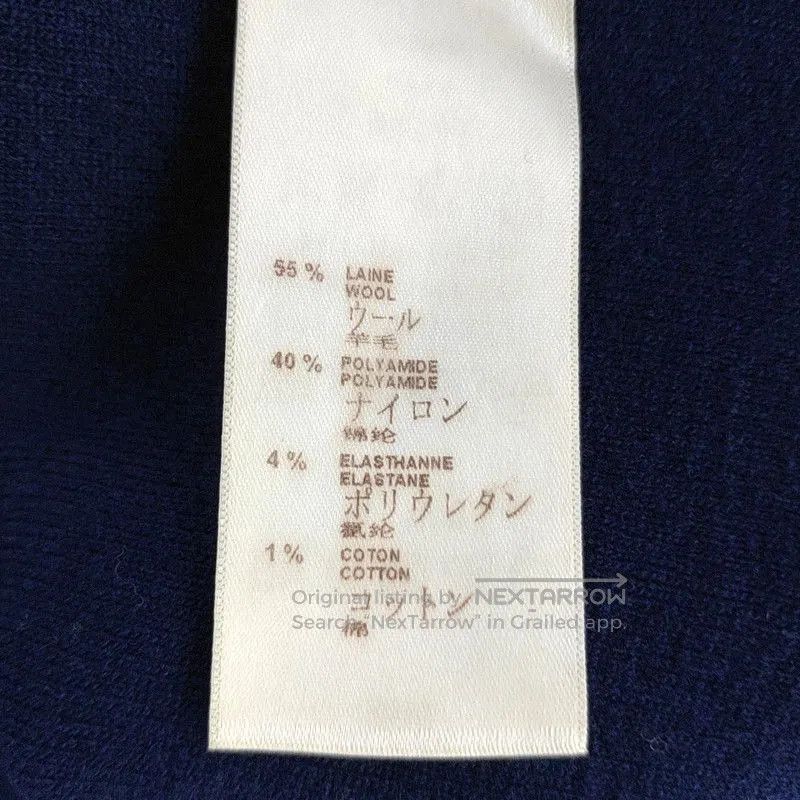 Louis Vuitton Louis Vuitton Navy Wool Long Sleeve Dress . Size S / US 4 / IT 40 - 3 Thumbnail