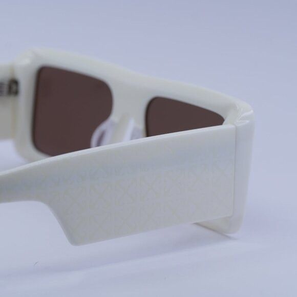 Off-White Off-White OERI140 TROY 0164 Sunglasses White Rectangle Frame Size ONE SIZE - 8 Thumbnail