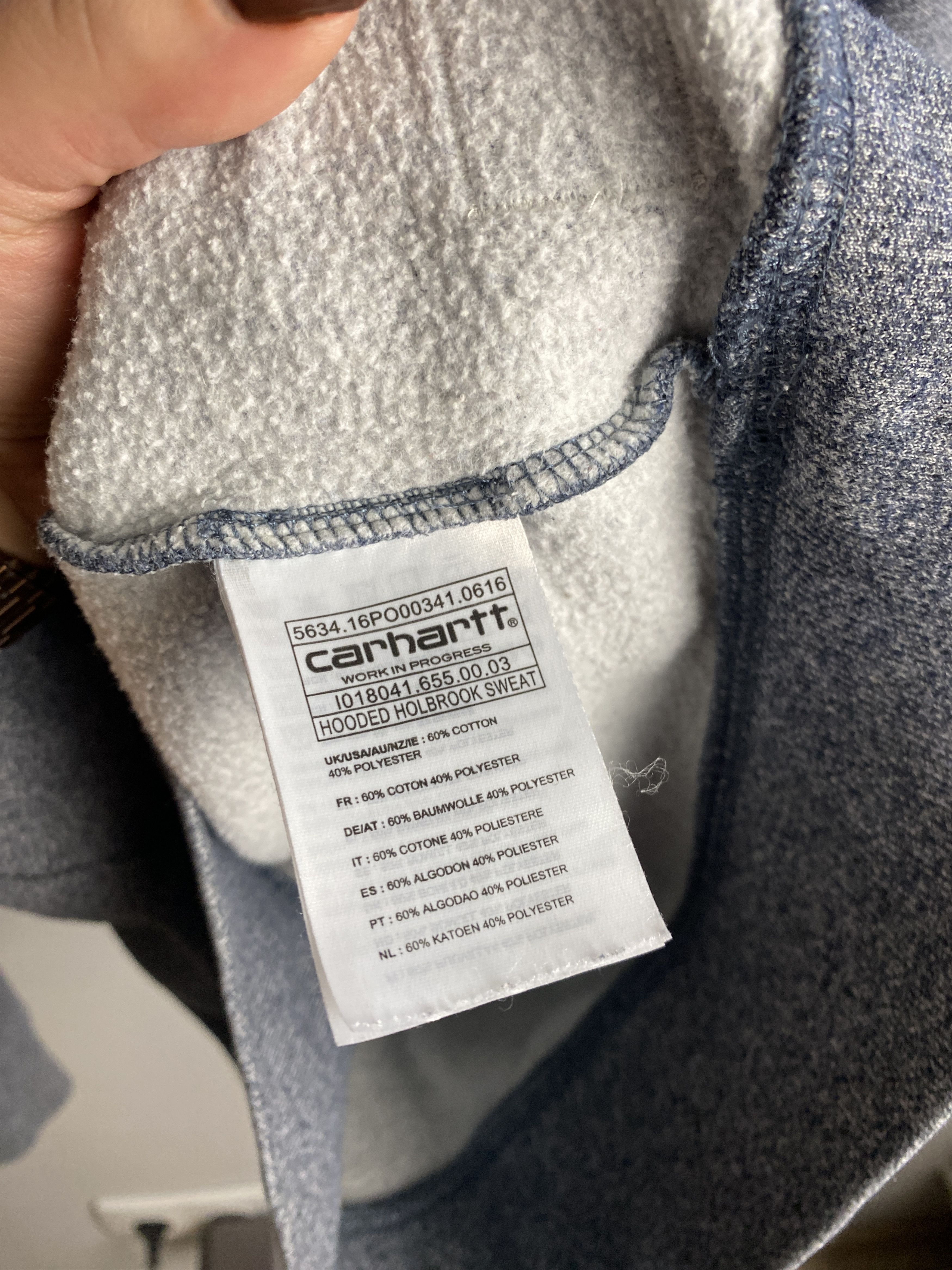 Carhartt Carhartt Hooded Holbrook Sweat hoodie skate rap hip hop Size US M / EU 48-50 / 2 - 5 Thumbnail