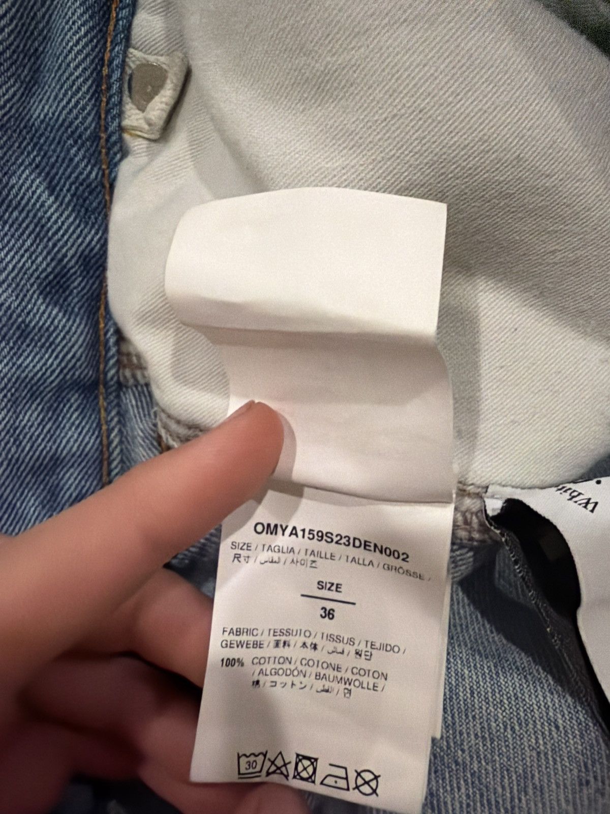 Off-White Baggy Blue Jeans Size US 36 / EU 52 - 7 Thumbnail