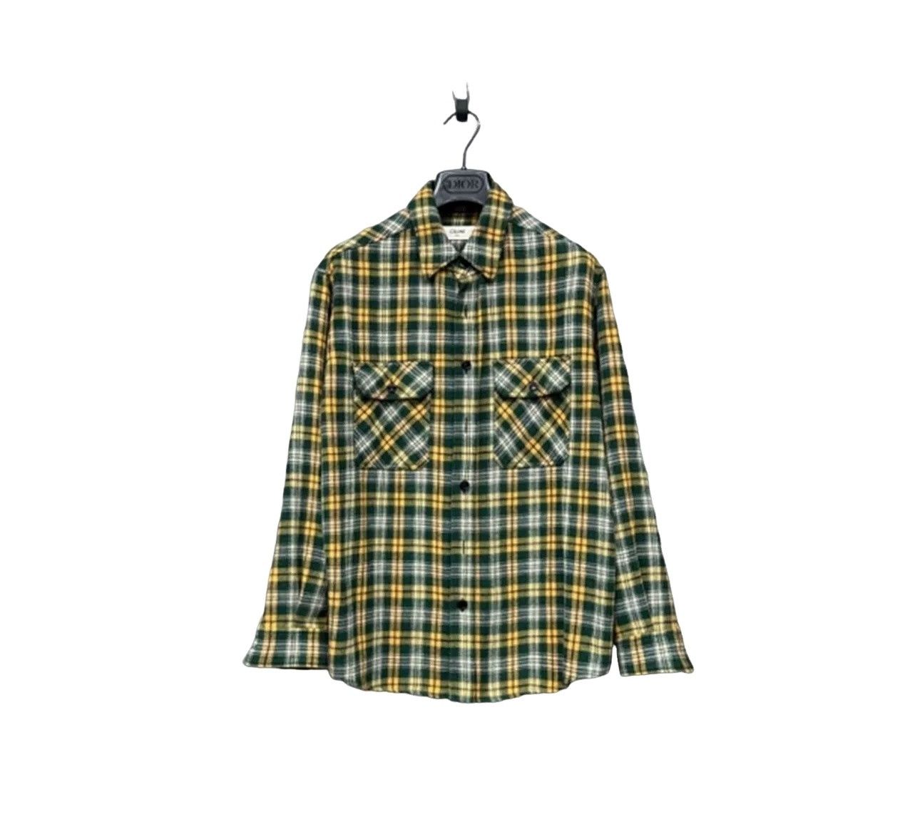 Celine Celine Plaid Wool Button Up Shirt Size S Size US S / EU 44-46 / 1 - 1 Thumbnail