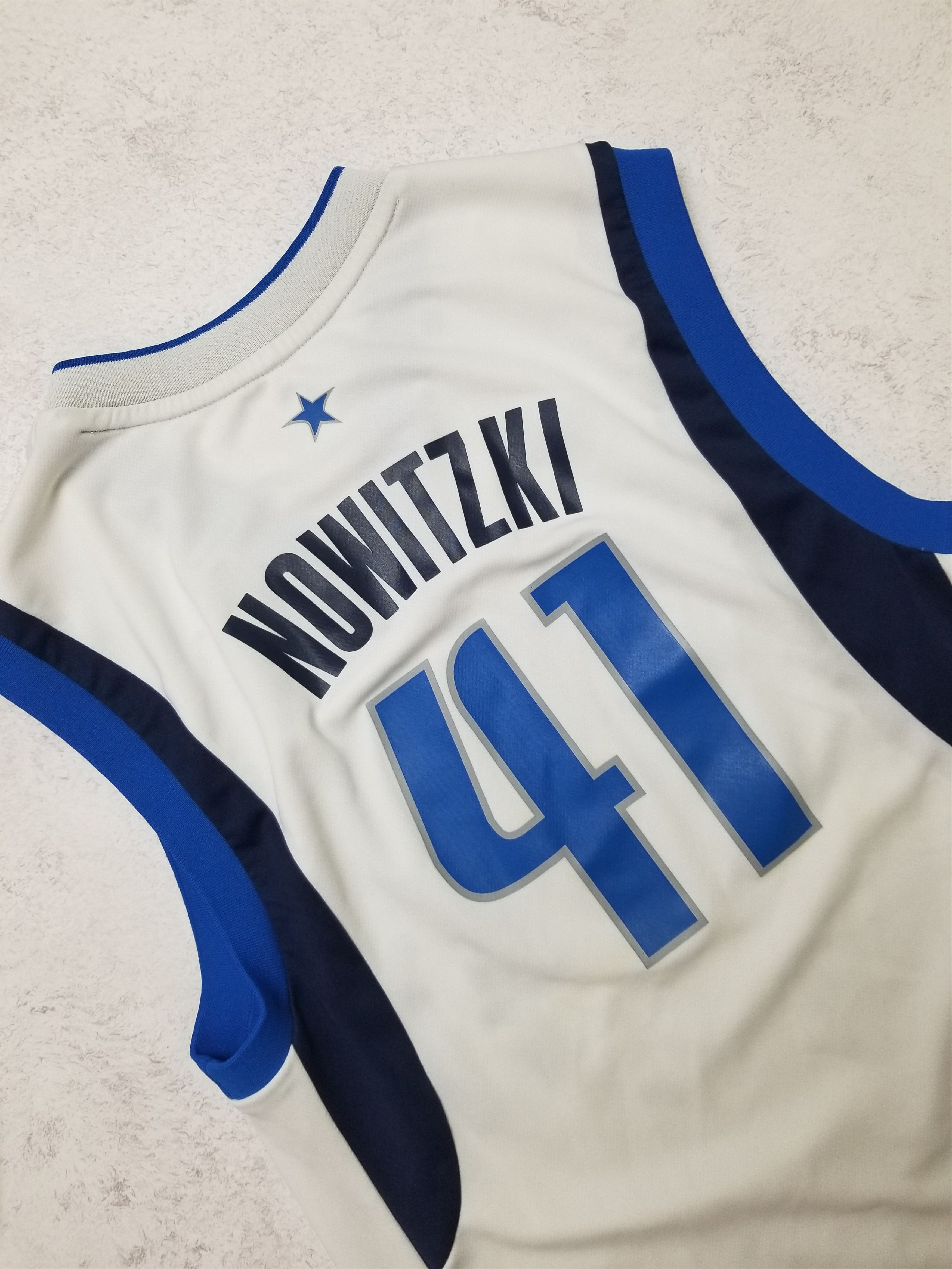 Adidas Dallas Mavericks #41 Dirk Nowitzki Adidas Jersey Size US XXS / EU 40 - 14 Thumbnail