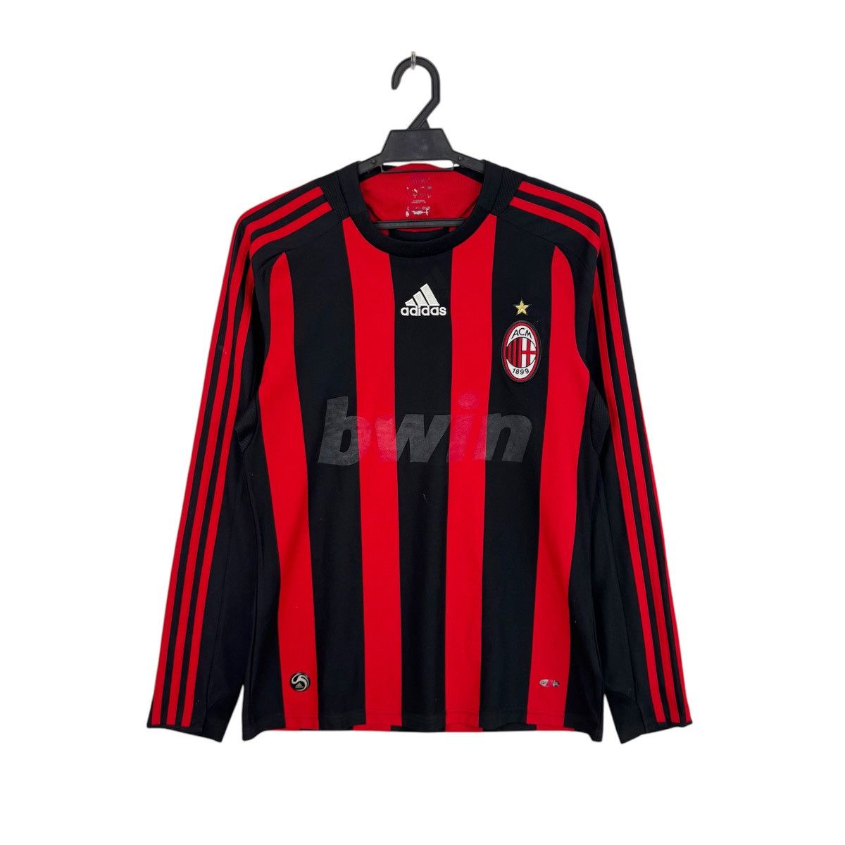 Adidas × Vintage Vintage AC Milan Long Sleeves Jersey bwin 2008 Size US S / EU 44-46 / 1 - 1 Thumbnail