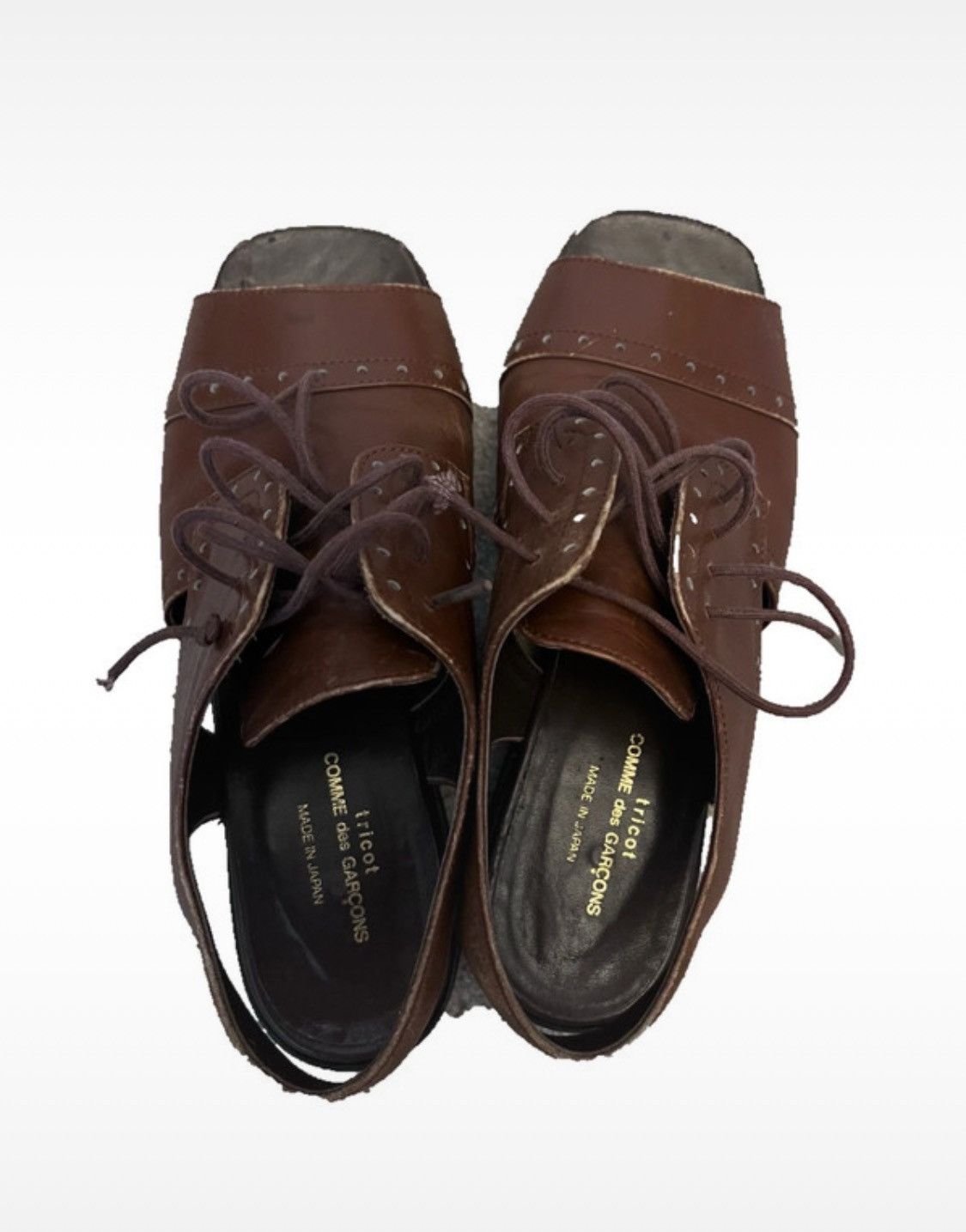Comme des Garcons Comme des Garcons Brown Roman Sandals Size US 4 / IT 34 - 1 Thumbnail