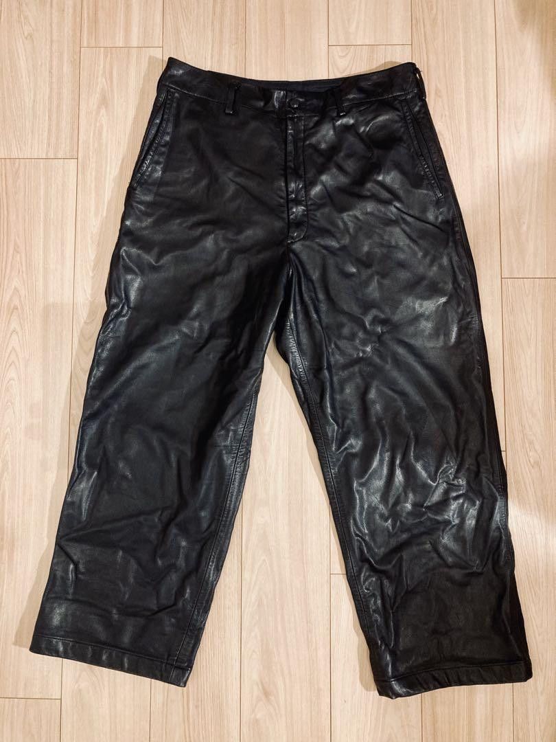 Yohji Yamamoto POIUR HOMME 03aw Pimp era leather pants Size US 35 - 2 Thumbnail