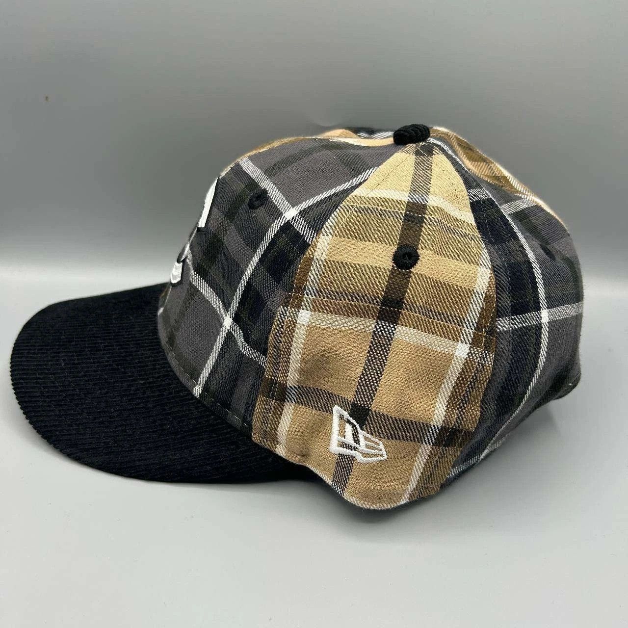 New Era Chicago Cubs MLB Hat Men Plaid Corduroy Strap Back Cotton Size ONE SIZE - 4 Thumbnail