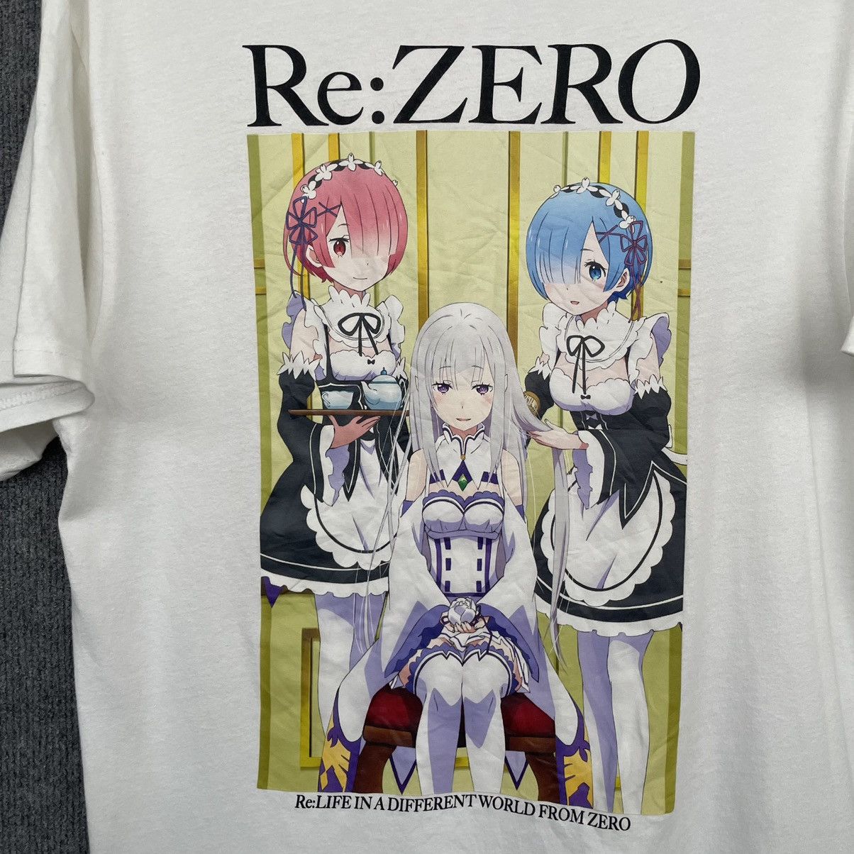 Anime × Japanese Brand × Vintage Y2K Re:Zero Re: Life In A Different World From Zero Tee Size US M / EU 48-50 / 2 - 2 Thumbnail