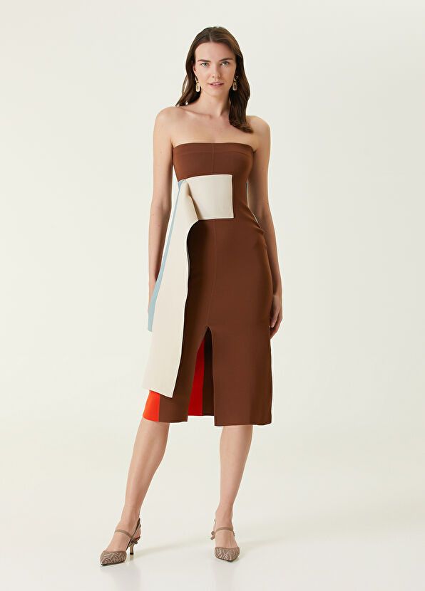 Fendi o1y0925 Midi Dress in Multicolor Size M / US 6-8 / IT 42-44 - 1 Thumbnail
