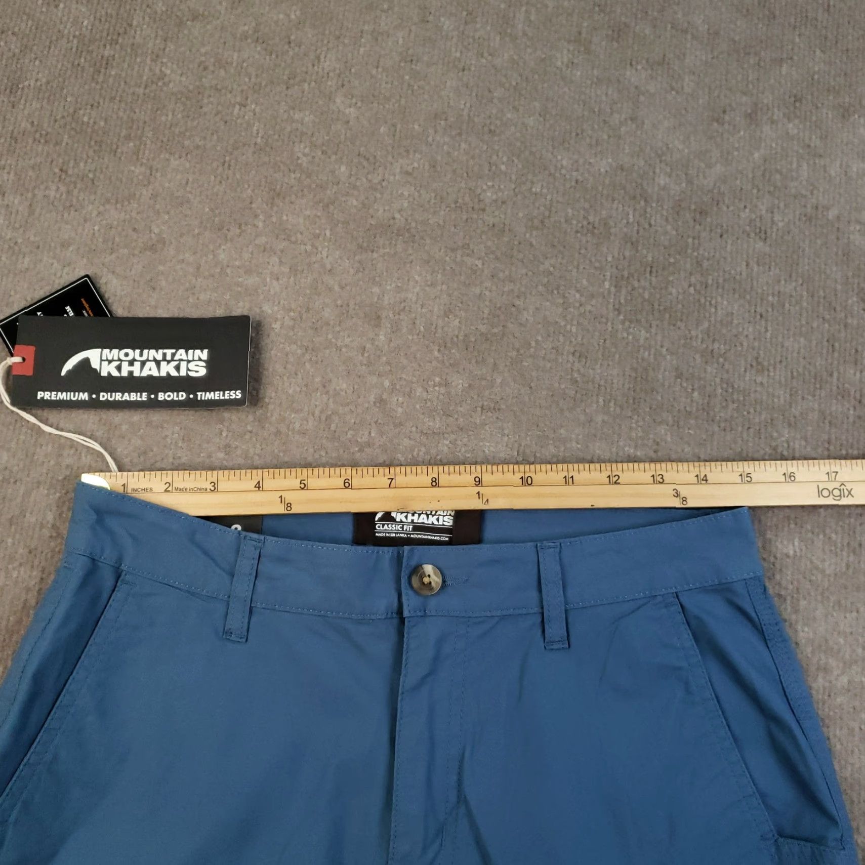 Mountain Khakis VINTAGE Mountain Khakis Shorts Mens Size 30 Blue Stretch Poplin Classic Fit Lightweight Size US 30 / EU 46 - 6 Thumbnail