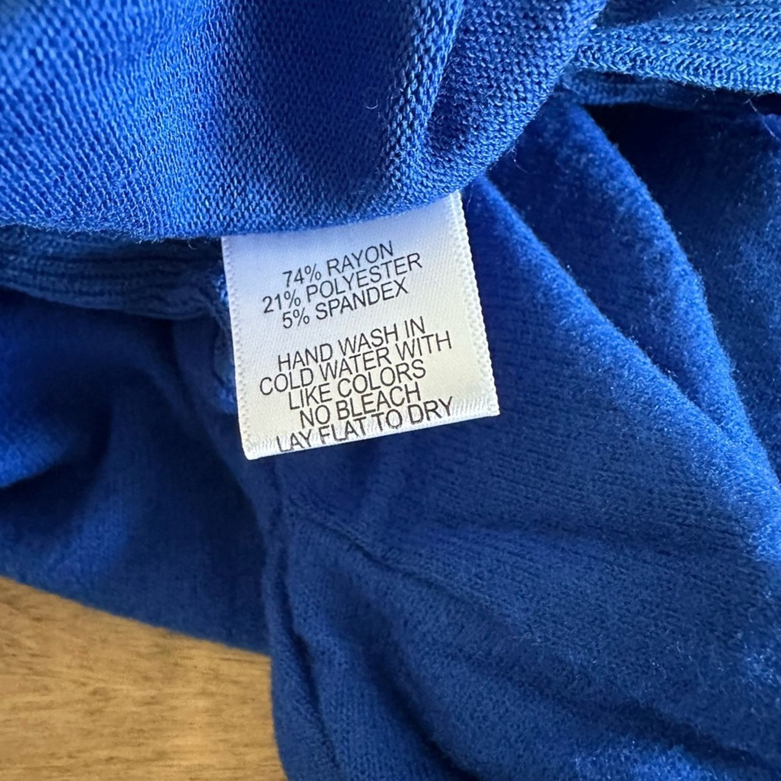 Nordstrom NWOT - Gibson Soft Sweater with rib knit detail - small blue Size S / US 4 / IT 40 - 4 Thumbnail