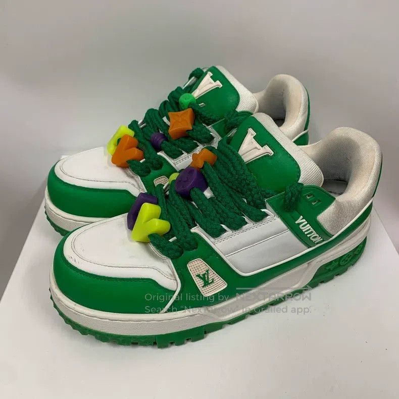 Louis Vuitton Louis Vuitton The tariner is green and fat shoes Size US 8 / EU 41 - 2 Thumbnail