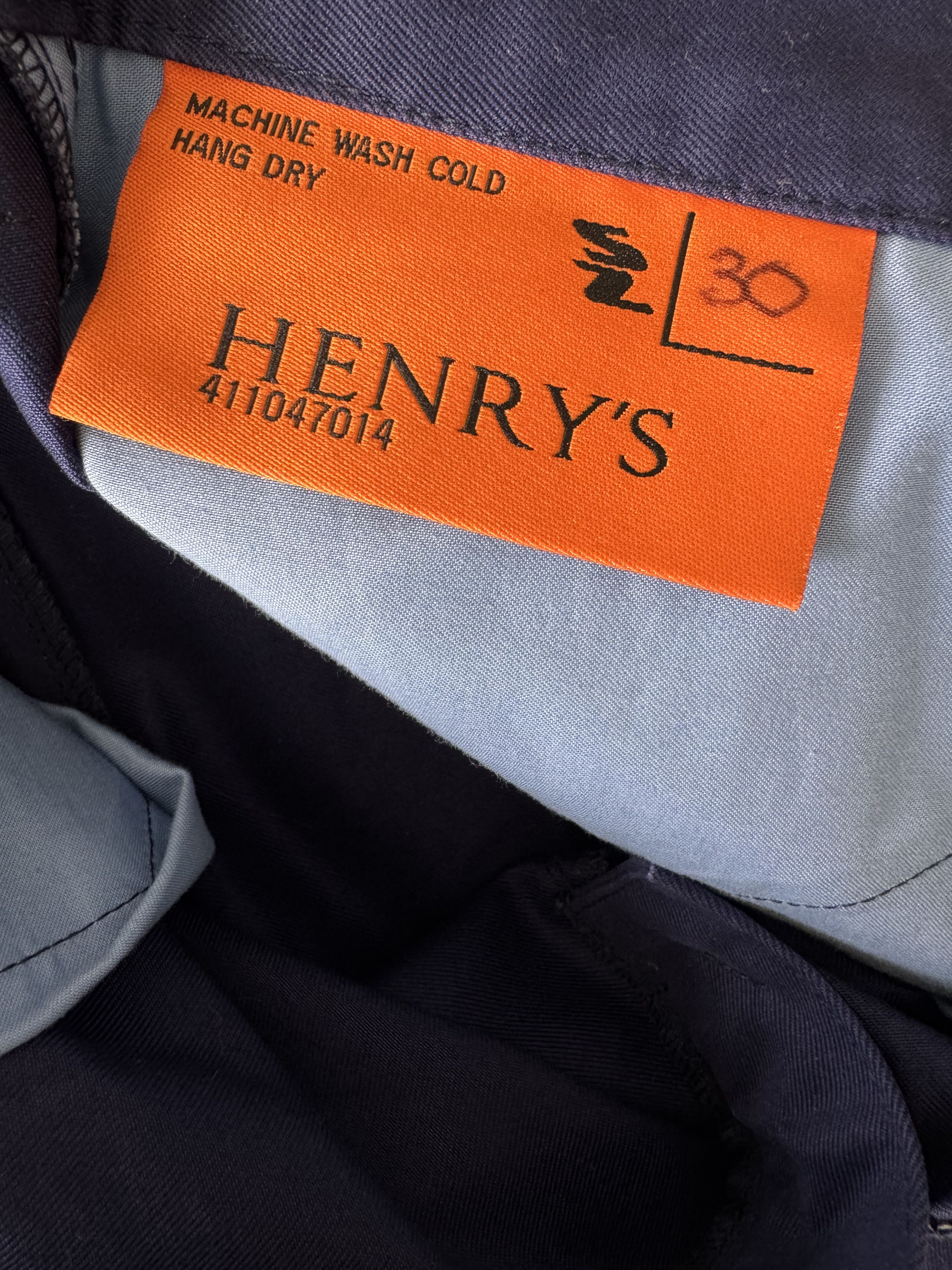 HENRY'S Henry's Ripple Pocket Trouser Navy Size 30 Size US 30 / EU 46 - 3 Thumbnail