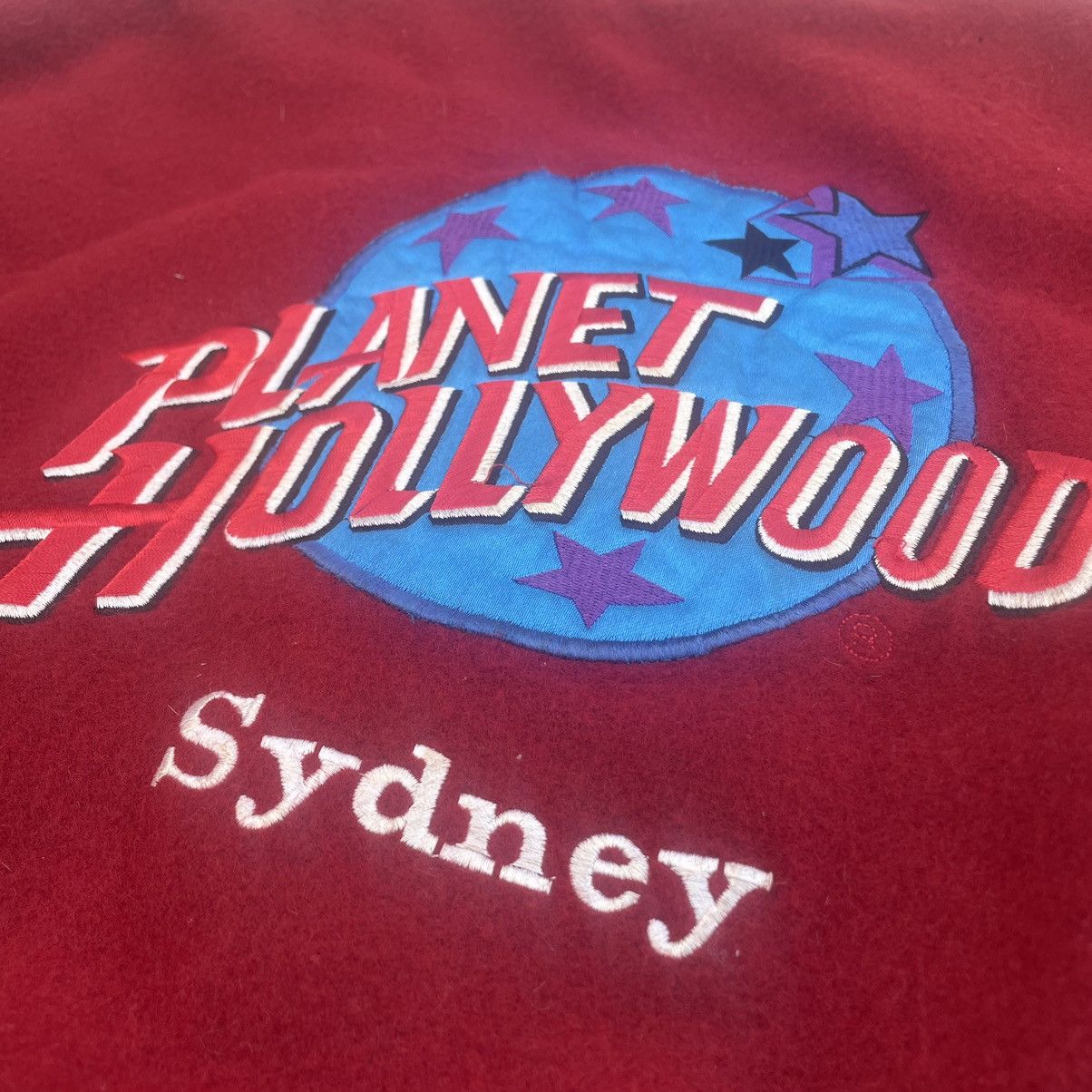Vintage VINTAGE 1998 PLANET HOLLYWOOD SYDNEY VARSITY JACKET Size US M / EU 48-50 / 2 - 16 Thumbnail