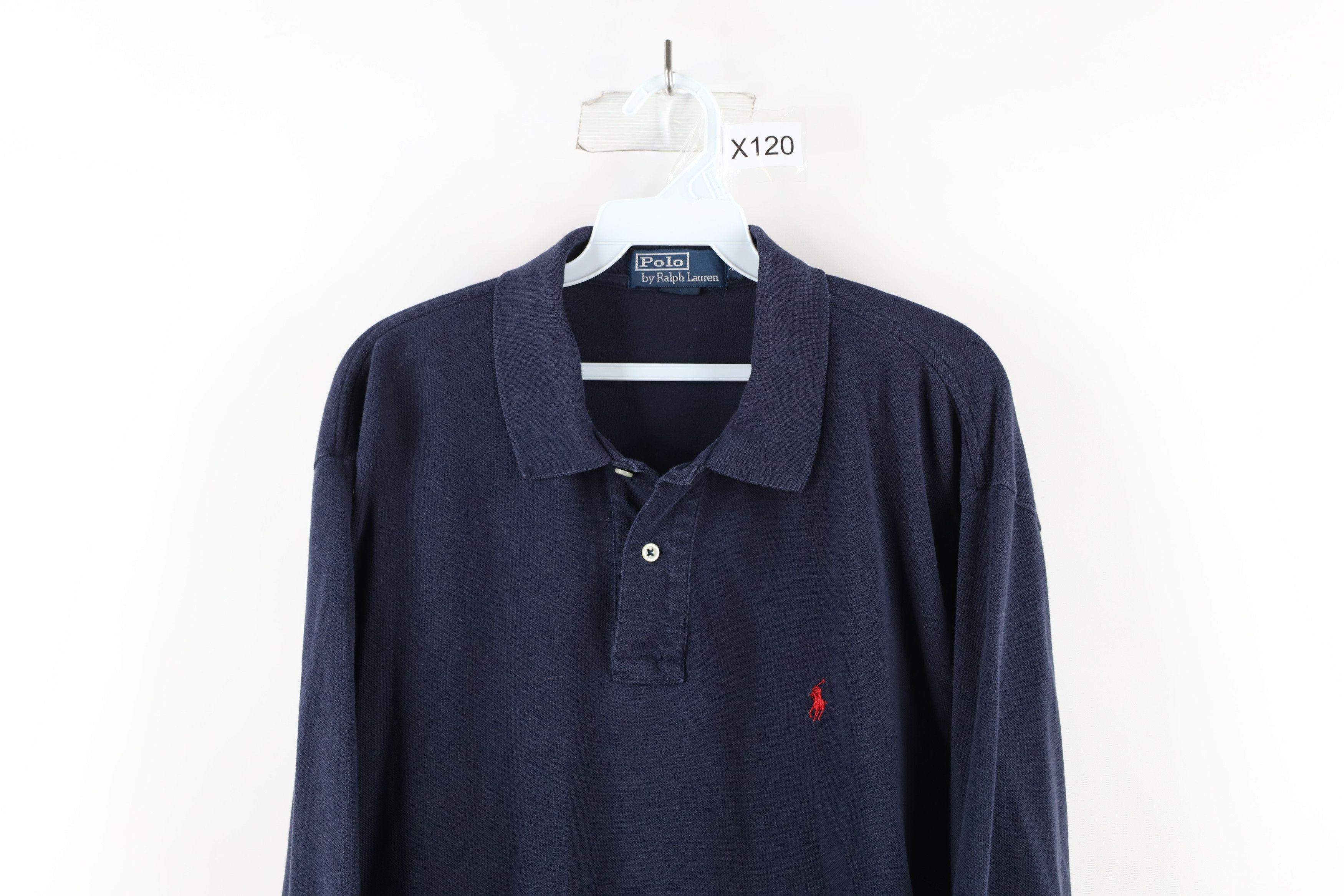 Ralph Lauren Vintage 90s Ralph Lauren Long Sleeve Collared Rugby Polo Size US XL / EU 56 / 4 - 2 Thumbnail