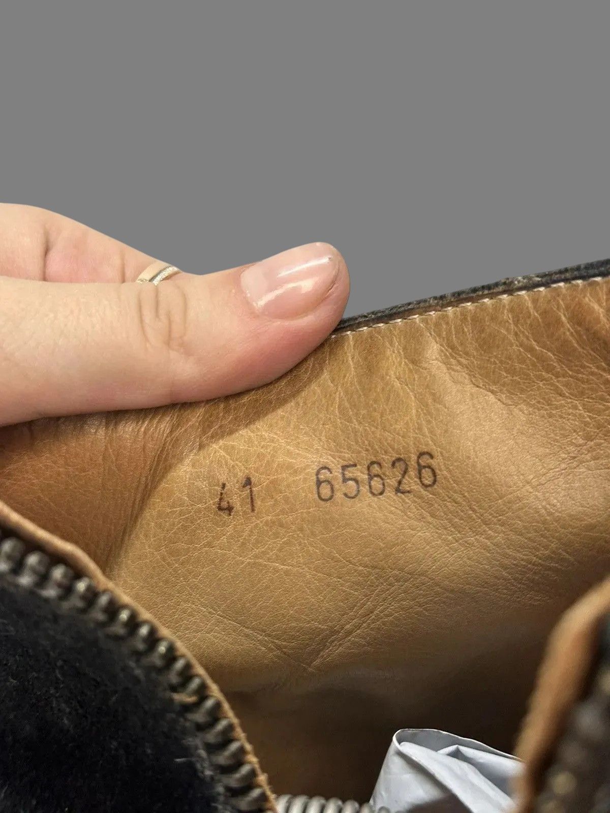 If Six Was Nine Italy Leather Mens Boots AS98 Meltal Zip Rick Owens Style Size US 8 / EU 41 - 11 Thumbnail