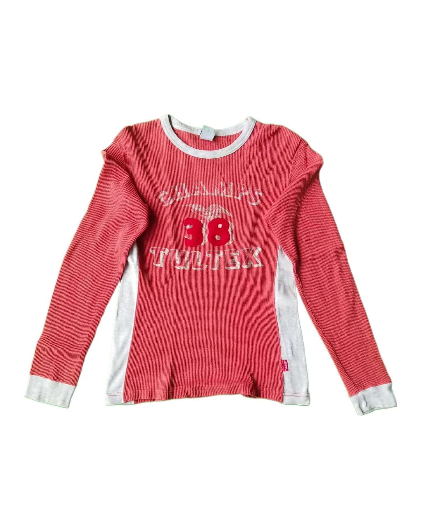 Tultex × Vintage Vintage Tultex Champs Light Red Woman Longsleeve Size S / US 4 / IT 40 - 1 Thumbnail