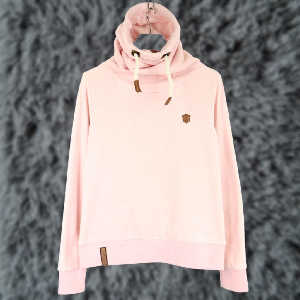 Pinko NAKETANO Hoodie Women's LARGE Light Pink Shawl Hooded Logo Pullover Size L / US 10 / IT 46 - 1 Thumbnail