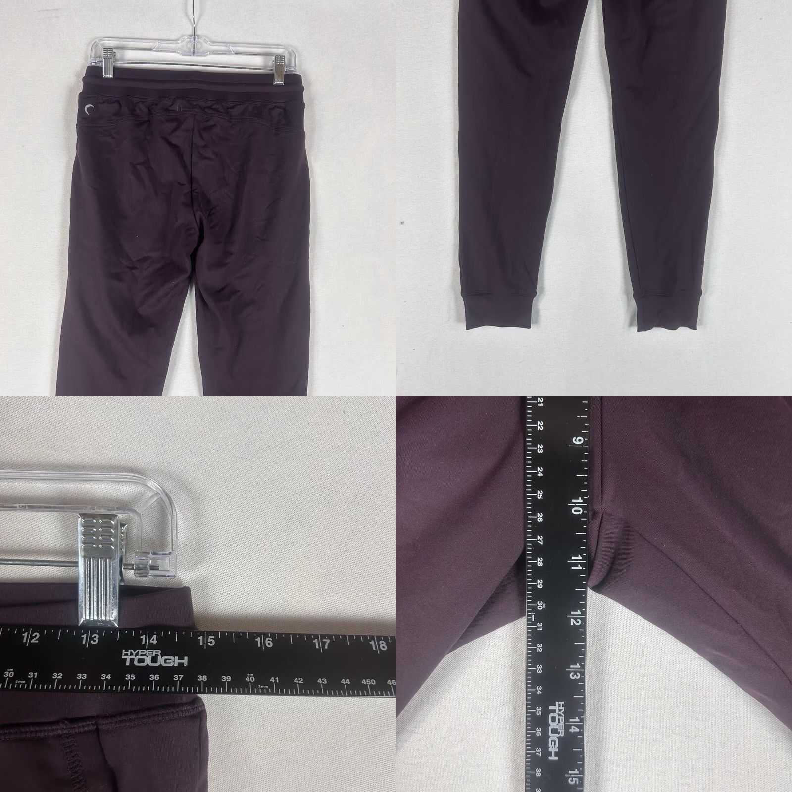 Vintage ZYIA Active Jogger Pants Leggings Womens S Purple Drawstring Pockets Gym Run Size 28" / US 6 / IT 42 - 8 Thumbnail