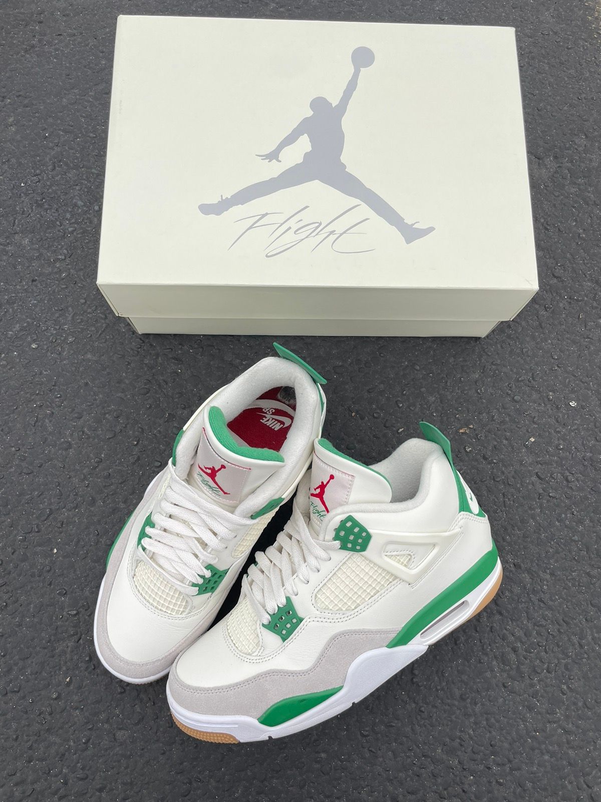 Pre-owned Jordan Nike Jordan Retro 4 Nike Sb Pine Green Shoes