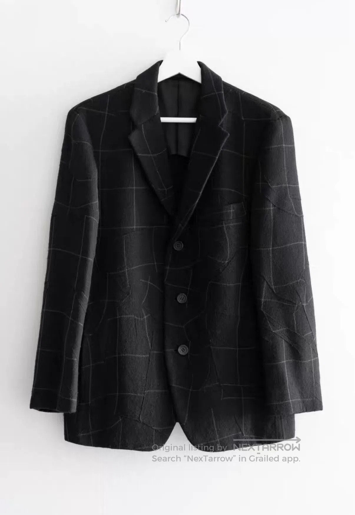 Issey Miyake Black Checkered Blazer . Size US S / EU 44-46 / 1 - 1 Thumbnail